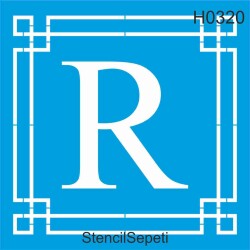 Harfler - R - StencilSepeti