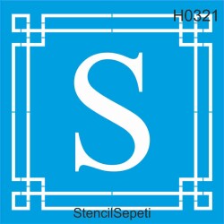 Harfler - S - StencilSepeti
