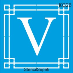 Harfler - V - StencilSepeti