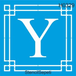 Harfler - Y - StencilSepeti