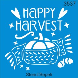 Hasat Zamanı Deseni - Stencil Boyama Şablonu - StencilSepeti