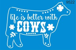 Hayat Çiftlikte Güzel Deseni - Stencil Boyama Şablonu - StencilSepeti