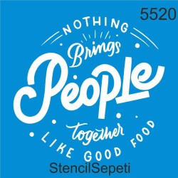 Herkes Sofraya - StencilSepeti