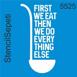 Herkes Sofraya - StencilSepeti