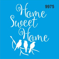 Home Sweet Home - Stencil Sepeti - StencilSepeti