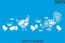 Horoz Ailesi - StencilSepeti