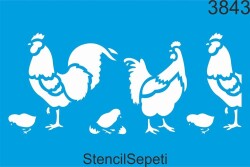Horoz Ailesi - StencilSepeti