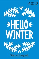 Hoşgeldin Kış - StencilSepeti