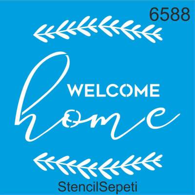 Hoşgeldiniz - Stencil Boyama Şablonu - 1