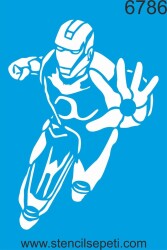 Iron Man - StencilSepeti