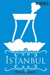 İstanbul'da Çay - StencilSepeti