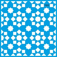 İznik Duvar Deseni Stencil Boyama Şablonu - StencilSepeti