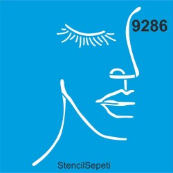 Kadın - Stencil Boyama Şablonu - StencilSepeti