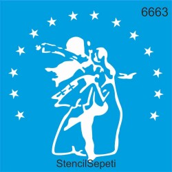 Kafkas Çift - StencilSepeti