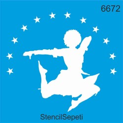 Kafkas Dansçı - StencilSepeti