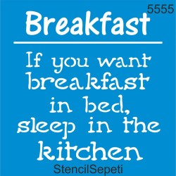 Kahvaltı - StencilSepeti