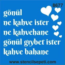 Kahve Bahane - StencilSepeti