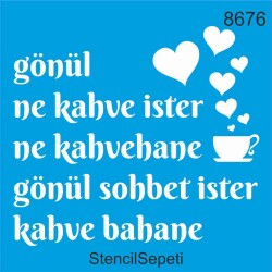Kahve Bahane - StencilSepeti