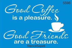 Kahve İyi Fikir - StencilSepeti