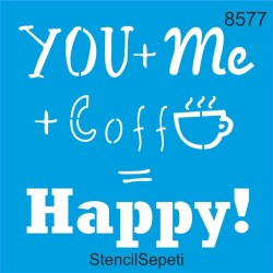 Kahve ve Biz - StencilSepeti