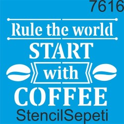 Kahvenin Gücü - StencilSepeti