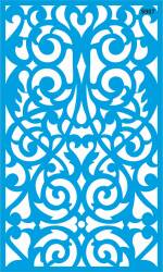 Karma Duvar Deseni - Stencil Şablonu - 1