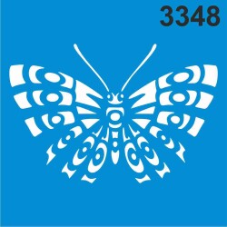 Kelebek Deseni - Stencil Boyama Şablonu - StencilSepeti