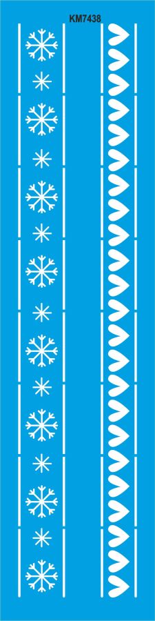 Kenar Deseni - Stencil Boyama Şablonu - 1