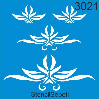 Kenar Deseni - Stencil Şablon - 1