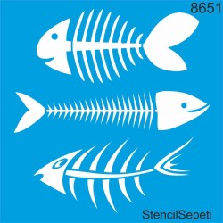 Kılçıklı Desen - StencilSepeti