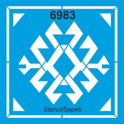 Kilim Deseni - Stencil Şablon - 1