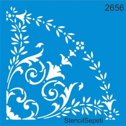 Köşe Deseni - Stencil Boyama Şablonu - StencilSepeti