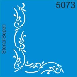 Köşe Deseni - Stencil Şablon - StencilSepeti