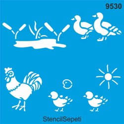 Kuşlar - StencilSepeti
