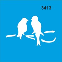 Kuşlar - Stencil Boyama Şablonu - StencilSepeti