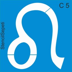 Leo - Aslan - StencilSepeti