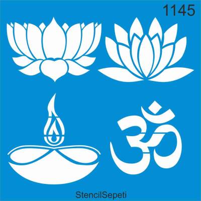 Lotus Çiçeği Ve Om Sembolü - 1