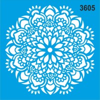 Mandala - Stencil Boyama Şablonu - StencilSepeti