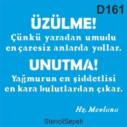 Mevlana - Stencil - Boyama Şablonu - StencilSepeti