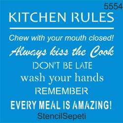 Mutfak Kuralları - StencilSepeti
