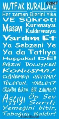 Mutfak Kuralları (Türkçe) - 1