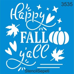 Mutlu Baharlar Deseni - Stencil Boyama Şablonu - StencilSepeti