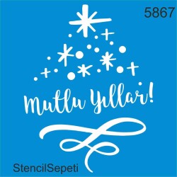 Mutlu Yıllar - StencilSepeti