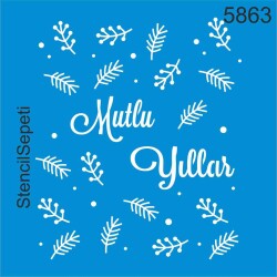 Mutlu Yıllar - StencilSepeti