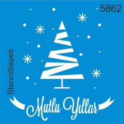 Mutlu Yıllar - StencilSepeti