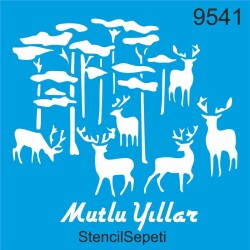 Mutlu Yıllar - StencilSepeti