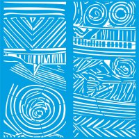 Otantik Afrika Deseni Stencil Boyama Şablonu - StencilSepeti