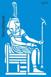 Otantik Mısır Deseni - Stencil Desen Şablonu - StencilSepeti