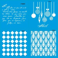 Pasta 4'lü Set 2 - Stencil Boyama Şablonu - StencilSepeti