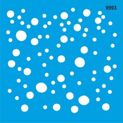 Puantiyeli Desen - Stencil Boyama Şablonu - StencilSepeti